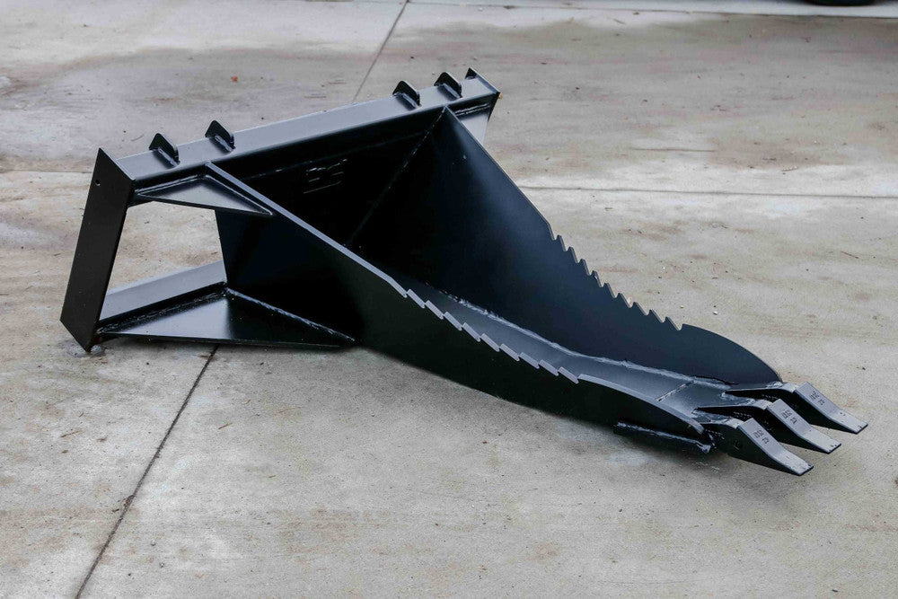 Express Steel | Heavy Duty Stump Bucket | SKU ES-HDSB-0000 | Width 19" | Hydraulic Flow 0 To 25 GPM | For Skid Steers