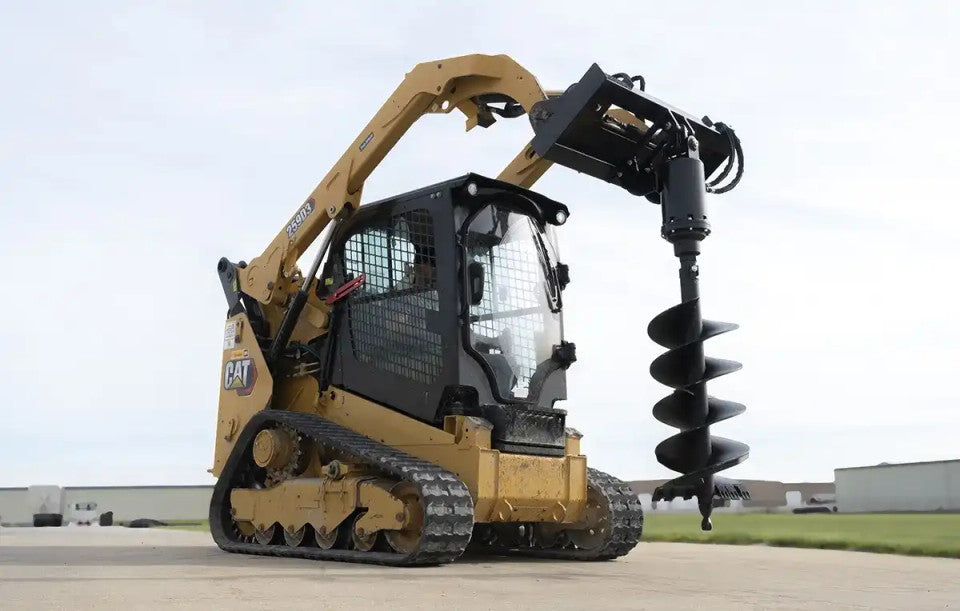 Express Steel Auger Head | SKU ES42010 | Width 46" | Drilling Attachment | Hydraulic Flow 10–40 GPM | For Skid Steers