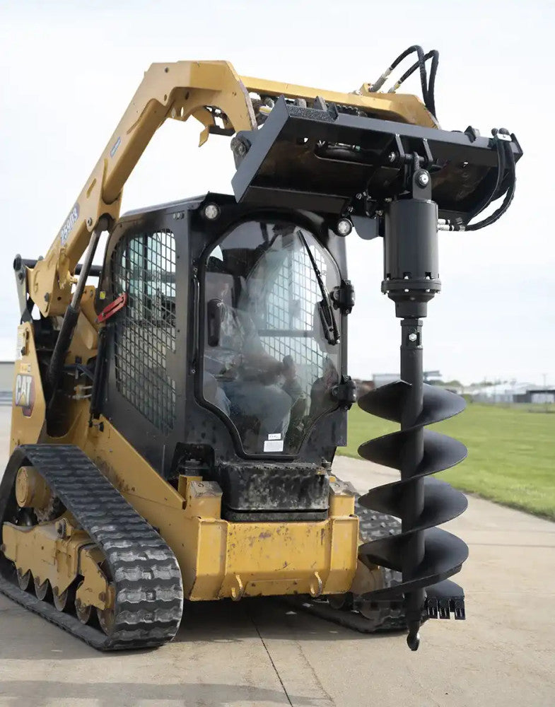 Express Steel Auger Head | SKU ES42010 | Width 46" | Drilling Attachment | Hydraulic Flow 10–40 GPM | For Skid Steers