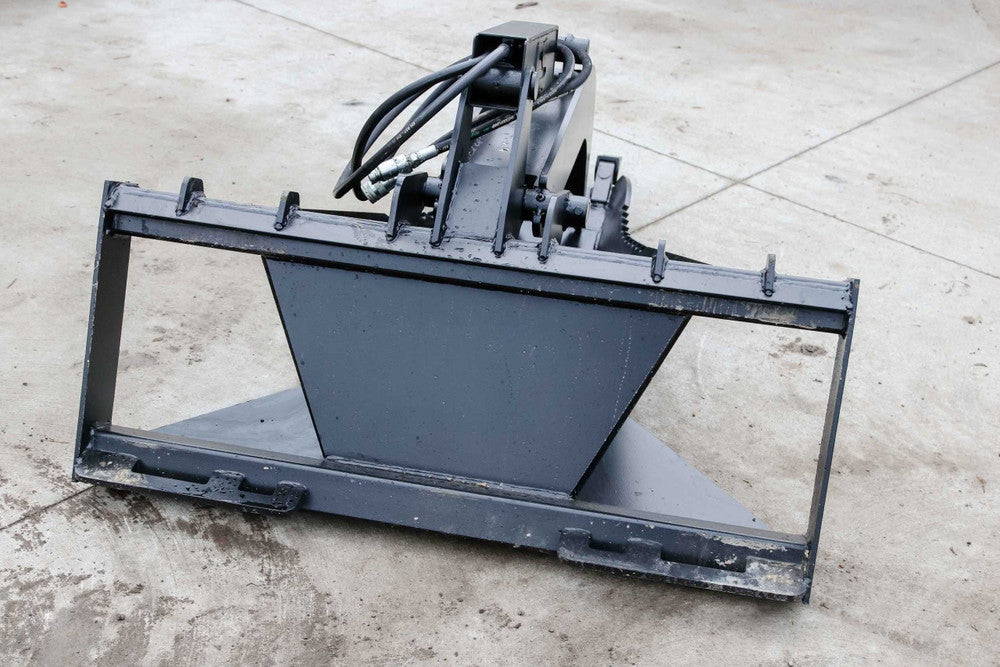 Express Steel | Heavy-Duty Stump Bucket Grapple | SKU ES-HDSBG-0000 | Cutting Edge 1" x 8" | Width 62" | Hydraulic Flow 15 To 25 GPM | For Skid Steers