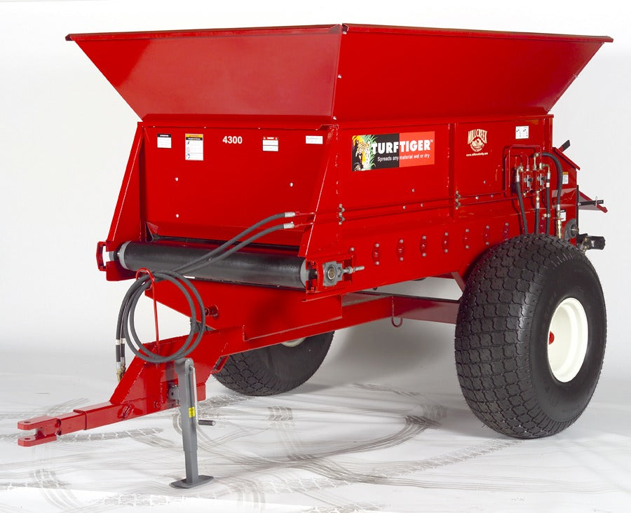 Millcreek | Large Top Dresser | Model 4300 Turf Tiger | 7,500 lbs Capacity | Horsepower 35 HP | For Tractor