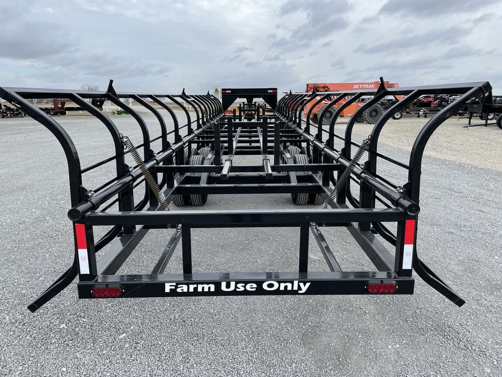 2024 Industrias America Double Wide Hay Trailer | Model 18x4 (Manual Dump) | Cradle Length 36' | 2 x 10,000 lb Spring Axles | Pull Type
