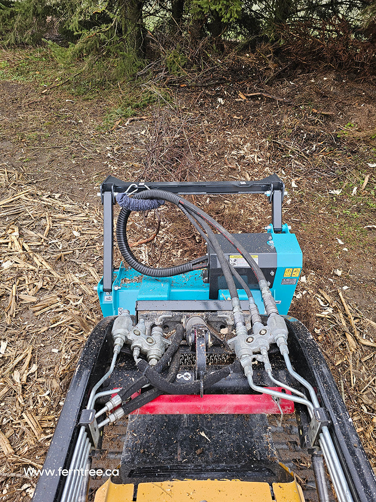 Ferntree Fixed Tooth Forestry Mulcher | F2S VT Series | Cutting Width 36" & 54" | Hydraulic Flow Range 12–27 GPM | For Mini Skid Steers