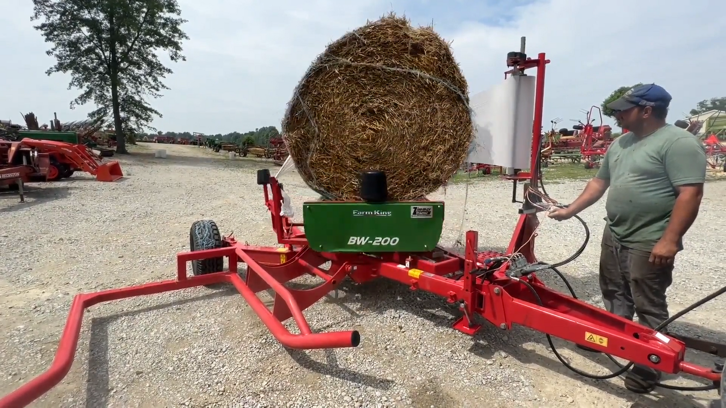 Farm King Bale Wrapper | Model BW-200 | Width 96" inches | Horsepower 70-80 HP | For Tractors