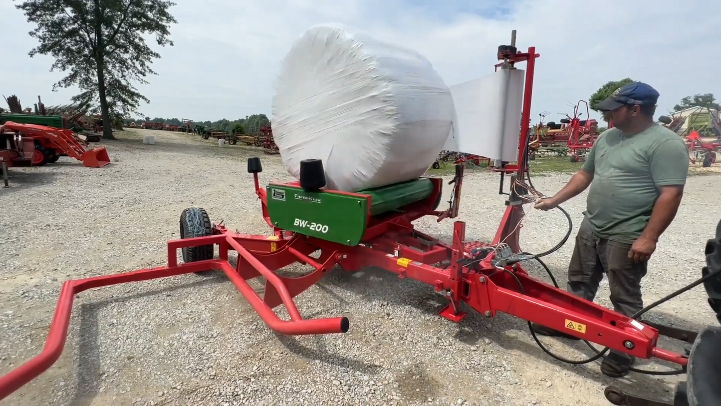 Farm King Bale Wrapper | Model BW-200 | Width 96" inches | Horsepower 70-80 HP | For Tractors