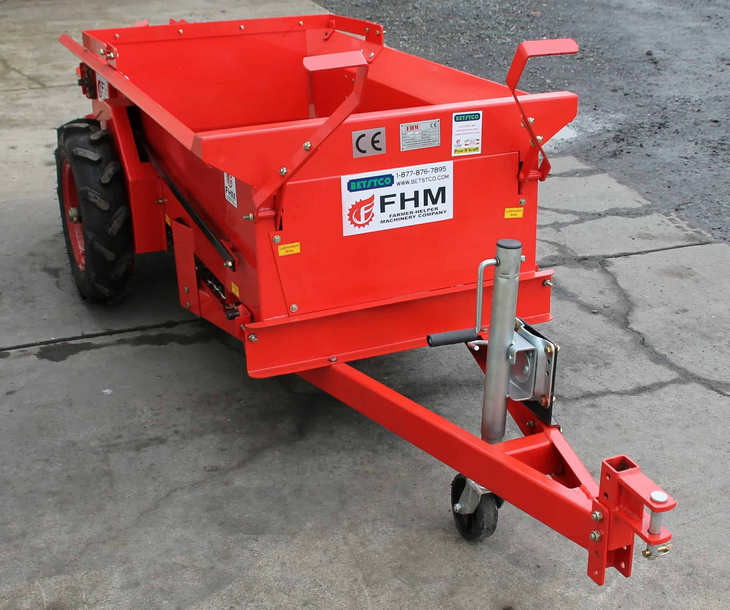 Farmer Helper | Manure Spreader | Model FH-25G | 44″ Width | Ground Drive | 27 Bushel Capacity | Horsepower 15 To 30 HP | For Tractors
