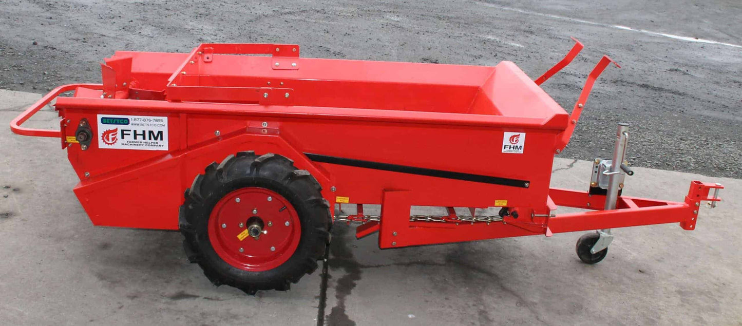 Farmer Helper | Manure Spreader | Model FH-25G | 44″ Width | Ground Drive | 27 Bushel Capacity | Horsepower 15 To 30 HP | For Tractors