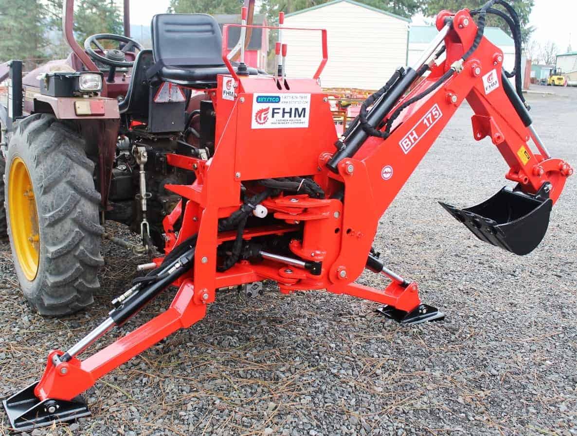 Farmer-Helper | Self-Contained Backhoes | Model FH-BH5, FH-BH6 & FH-BH7 | Digging Depth 5', 6' & 7' Feet | Horsepower 18 To 30+ HP | Cat-I 3-Point Linkage | For Tractor
