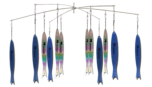 Fish Razr Tackle Stickz Dredge Kits | 2 Bar Diameters | For Pelagic Species