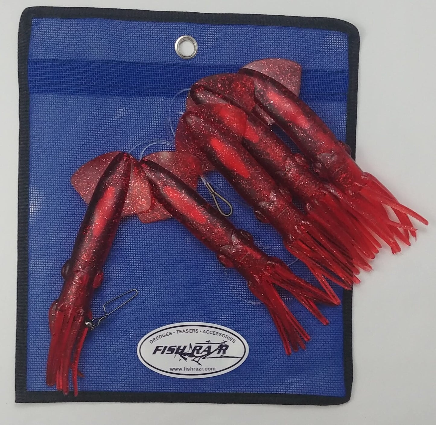 Fish Razr Tackle Daisy Chains| 5 Squid | 9"Squid Size | For Blue Water Fishing