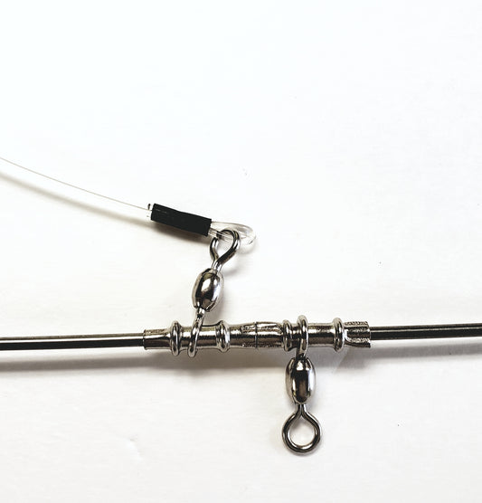 Fish Razr Tackle Braced Spreader Bar | 24" Bar Length | .125" Bar Diameter | For Teaser Platform