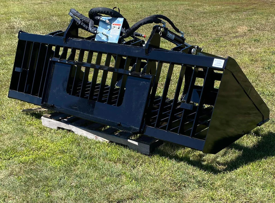 Top Dog Attachments Standard Firewood Grapple | Oil Flow Range 15 to 20 GPM | Width: 62.375" - 90.375" | For Skid Steers
