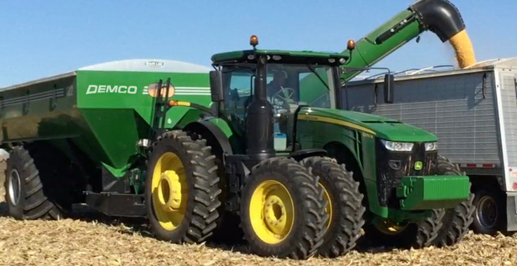 Demco Dual Auger Grain Cart | Model 1300 | Total Weight 24,460 | Horsepower 250 HP | Hub Size 20 Bolt | For Tractors