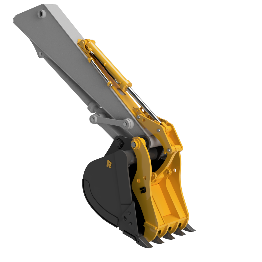 Rockland R-Pro Full Rotation Thumb | Machine Weight 15,000 to 160,000 lbs | Full Range of Motion | Heavy-Duty Cylinder | For Excavators