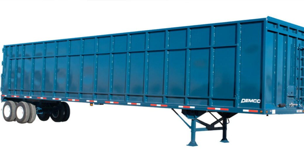 Demco Gondola Scrap Trailers | 48' Trailer Length | Capacity 113 cu yd | Tare Weight 20,000 Pounds | Horsepower 350–400 HP | For Tractors
