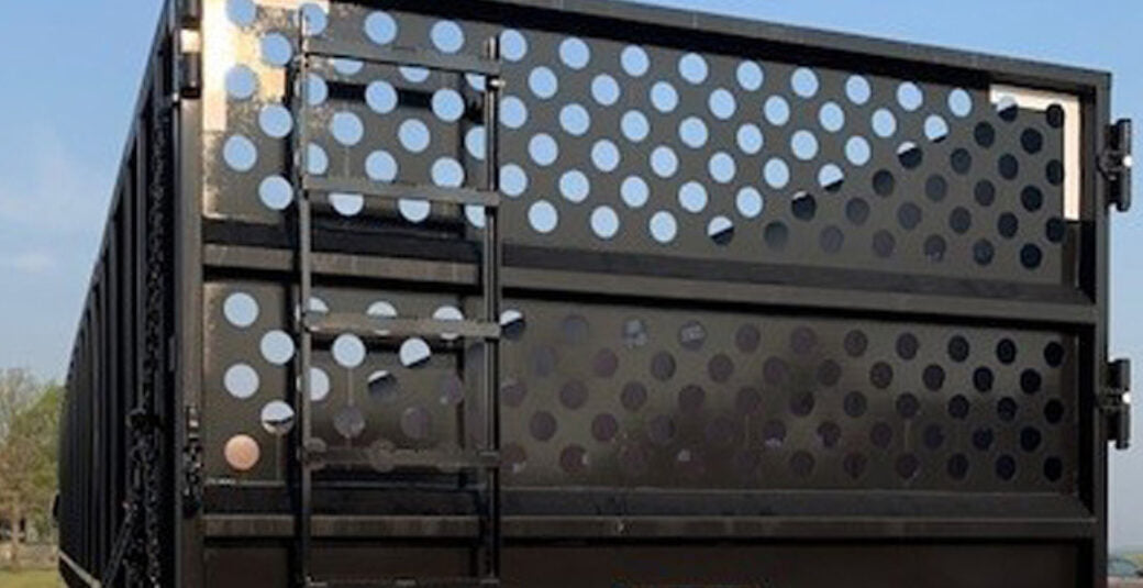 Demco Gondola Scrap Trailers | 48' Trailer Length | Capacity 113 cu yd | Tare Weight 20,000 Pounds | Horsepower 350–400 HP | For Tractors