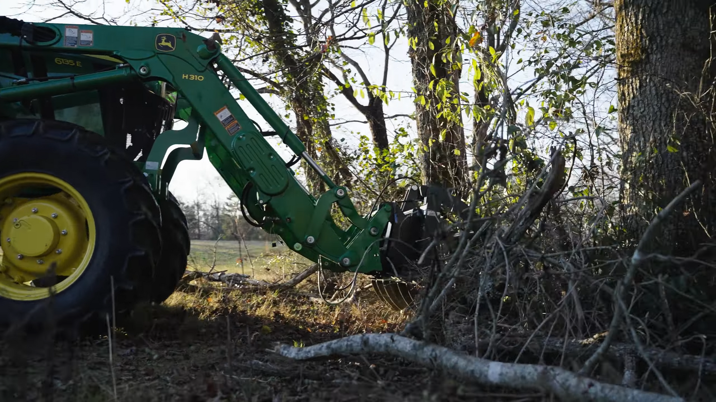 CID Heavy Duty Grapple Rake | Width 63" To 96" inches | Horsepower Range 45-65 HP | For Skid Steer