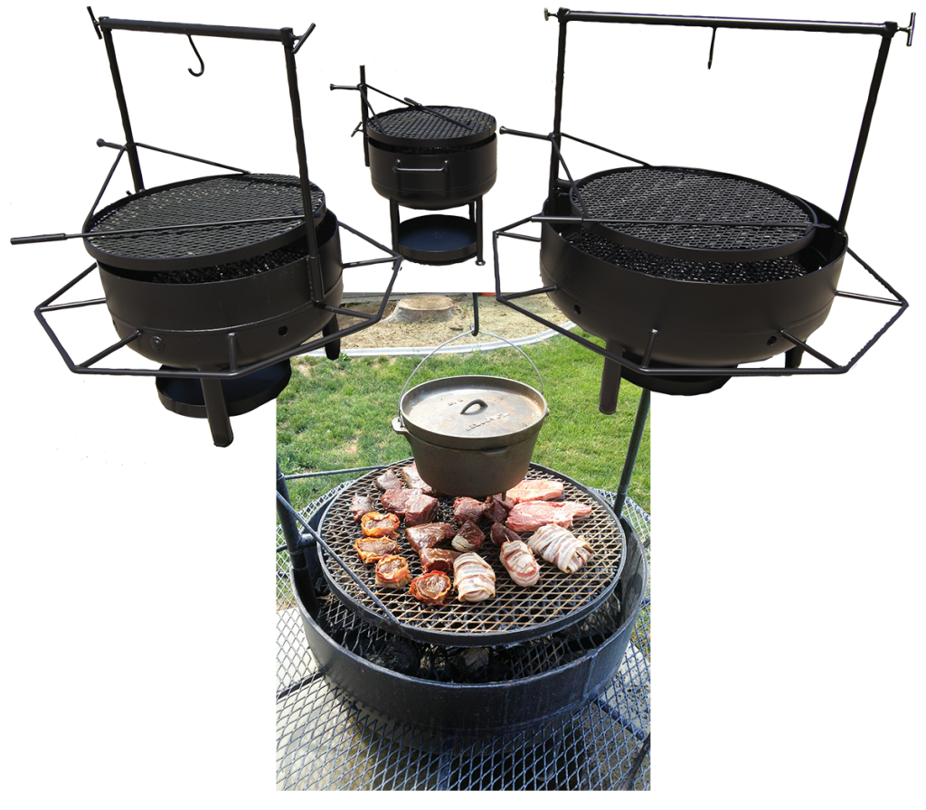Outback Wildlife Feeders | Fire Pits | Models Tailgater, Junior & Texas | Sizes 24”, 30” & 36” | Manual Heat Control | For Camps, Tailgates & Outdoor Living