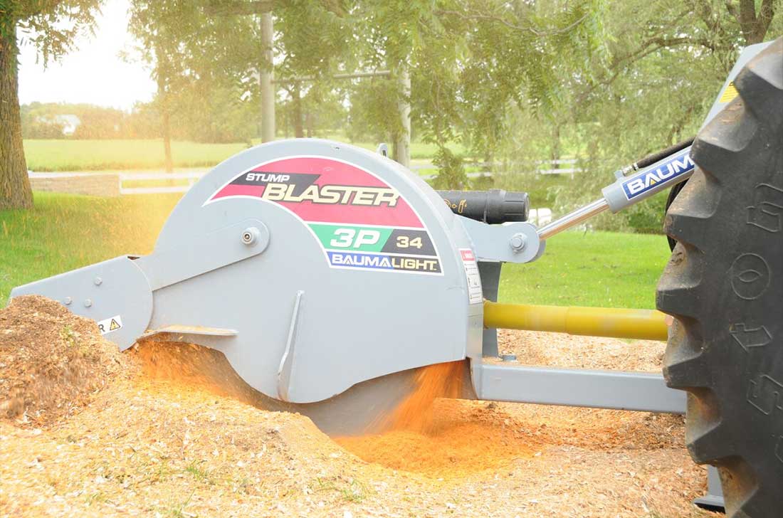 Baumalight | 3 Point Hitch Stump Grinder | 3P34 | 34" Rotor | 50-80 HP | For Tractor