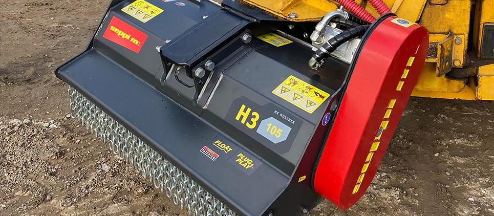 Seppi | Flail Mulcher | Model H3 125 | Working Width 49" Inches | Machine Size 6 To 10 Ton | For Excavators