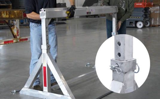 Heavy Duty Ramps | Modular Yard Ramp System | Model 18-101-270-06-MYR | Width 84" Inches | Adjustable Height 15"–48" | Horsepower 23 HP | For Box Trucks, Trailers & Loading Docks
