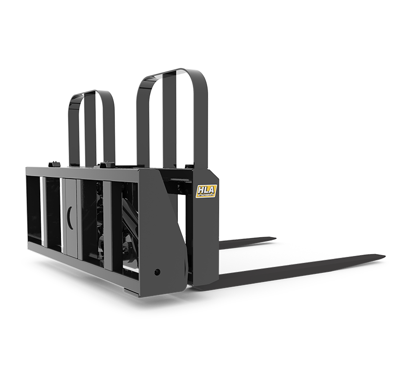 HLA Attachments Power Tilting Pallet Carriage Less Mount & Tines | Model 5500# & 7500# | For Loader