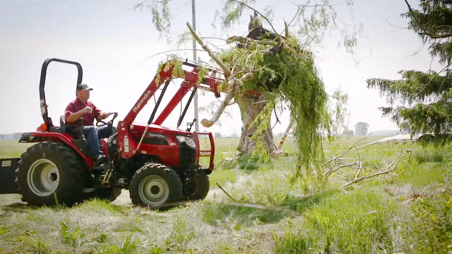 HLA Attachment Debris Brush Grapple Less Loader Mount | Model Grapple 66 To 96 | 66" To 96" Width | For Tractor