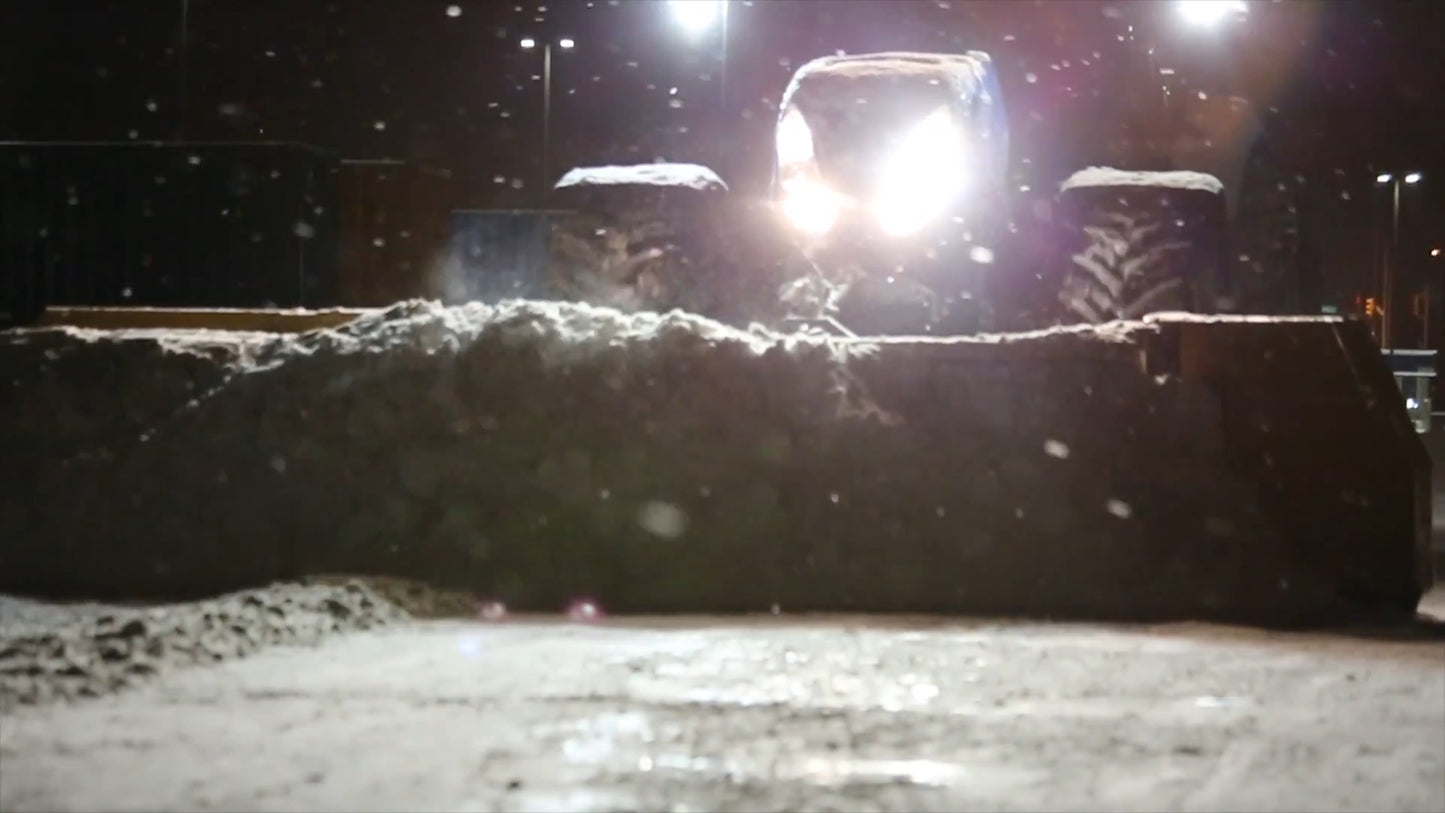 HLA Attachments 4500 Series Snow Pusher (Edge Flex) Less Mount | Width 10, 12 & 14 Feet | For Tractor