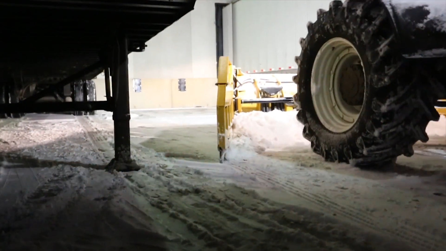HLA Attachments | 3500 Series Snow Pusher | Edge Flex, Rubber & Steel Edge | 7 ft To 12 ft Widths | Horsepower 30 To 80 HP | For Tractors