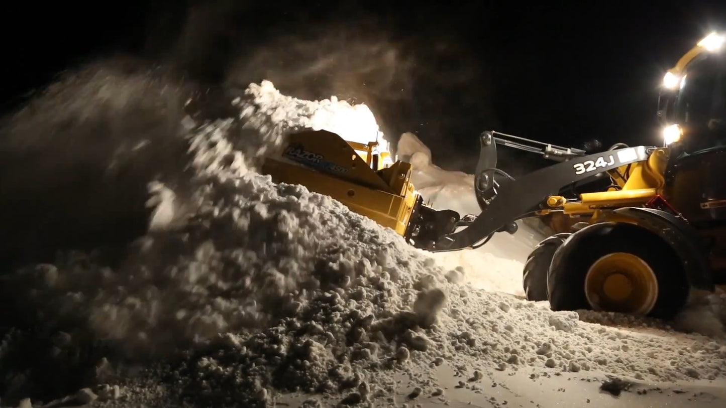 HLA Attachment Snow Blade Less Frame | Model 5000 Series | 9'-18' Multiple Width | For Tractor