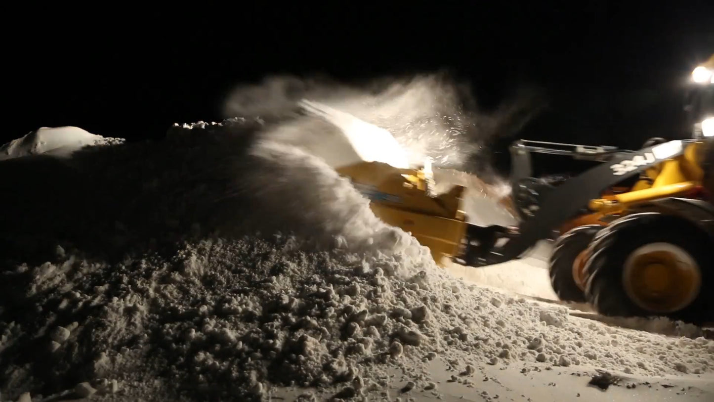 HLA Attachments | 3500 Series Snow Pusher | Edge Flex, Rubber & Steel Edge | 7 ft To 12 ft Widths | Horsepower 30 To 80 HP | For Tractors