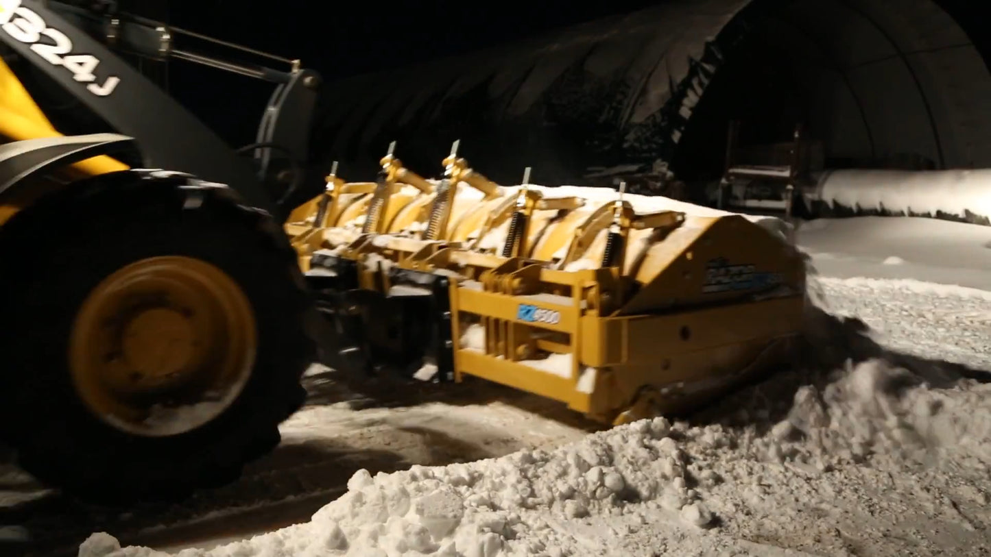 HLA Attachments 4500 Series Snow Pusher (Edge Flex) Less Mount | Width 10, 12 & 14 Feet | For Tractor