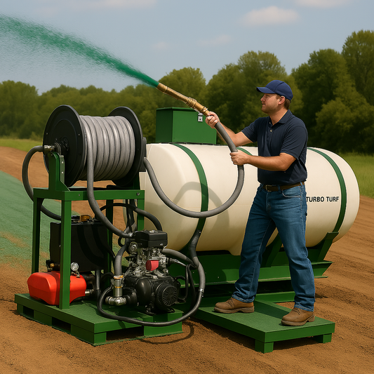 Turbo Turf HD Hydroseeder | Model HM-1000-HARV-E & HM-1000-Harv-E-P | Width 88" | Capacity 1000 Gallons | Engine Horsepower 27 HP | For Residential, Commercial & Erosion Control Applications