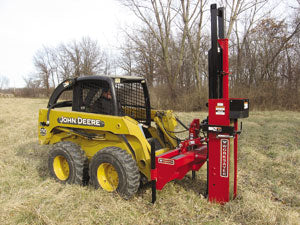 Worksaver | Hydraulic Post Driver | Models HPD-16 & HPD-22Q | Maximum Post Size 11” x 10’ | Hydraulic Flow of 3-4 GPM | For Skid Steers