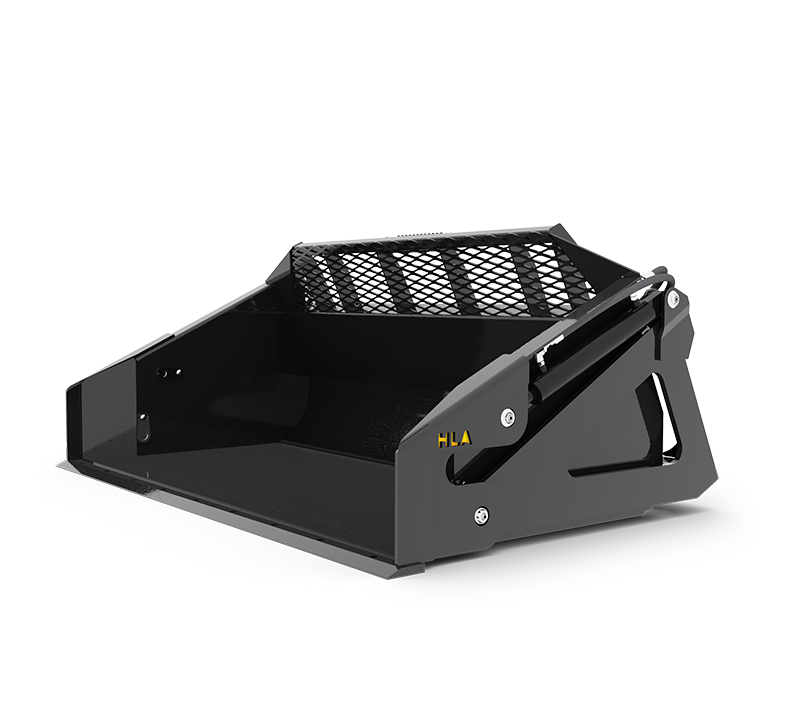 HLA Attachments High Dump Bucket Less Mount | Width 72", 78", 84" & 96" Inches | For Skid Steer