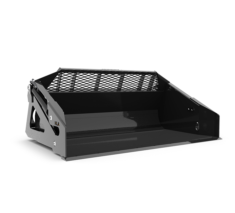 HLA Attachments High Dump Bucket with Skid Steer Mount | Width 72", 78", 84" & 96" Hydraulic Flow Range 12-18 GPM | For Skid Steer