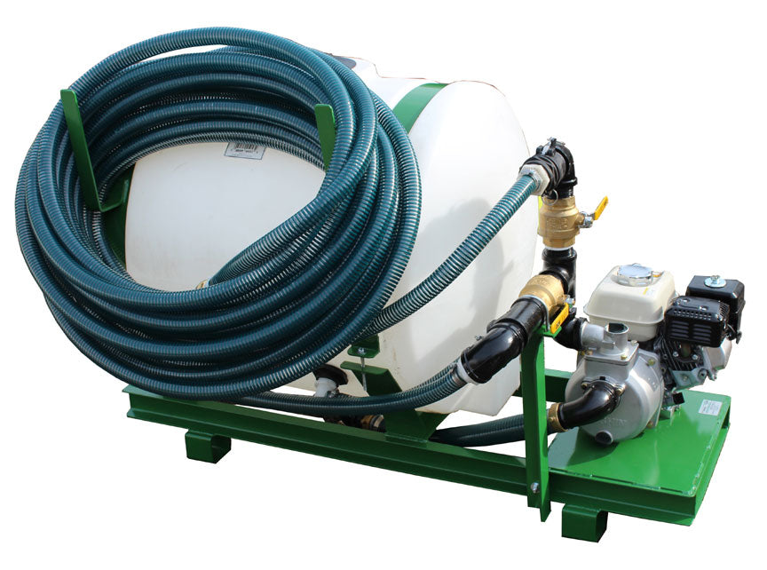 Turbo Turf Hydroseeder | Model HS-100 (Skid) | Capacity 100 Gallons | Engine Horsepower 4 HP | For Lawn Seeding & Repair