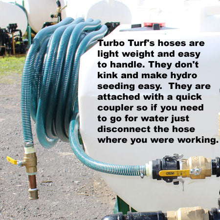 Turbo Turf Hydroseeder | Model HS-400-EH & HS-400-EH-P | Width 62" | Capacity 400 Gallon | Engine Horsepower 13 HP | For Landscapers, Golf Courses, and Construction Sites