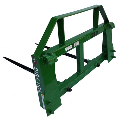 Dirt Dog Bale Spear | Model BSS & BSD | Height 21" & 30" inches | Hydraulic Flow Range 15-40 GPM | For Skid Steers