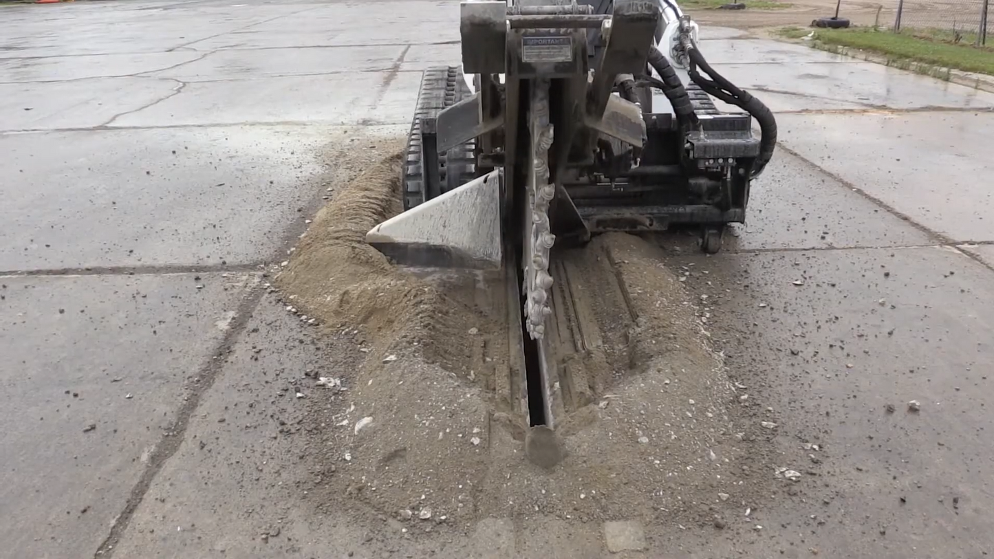 Erskine Heavy Duty Rock Saw | Model HDRS-18 & HDRS-24 | Overall Width 66.5" inches | Flow Rate 25-45 GPM | For Skid Steers