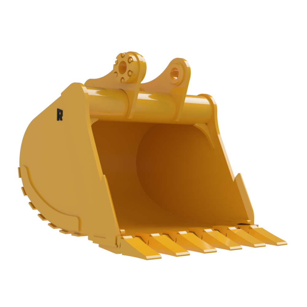 Rockland Heavy Duty Buckets | Machine Weight 25,001-33,000 Lbs | Bucket Width 18" To 48" Inches | Bucket Capacity 0.33 To 0.96 Cubic Yard | For Excavators