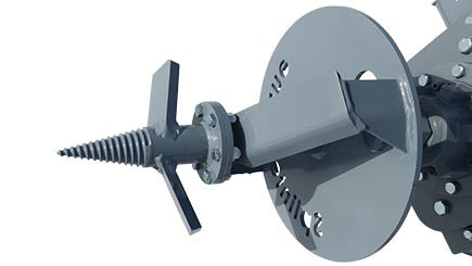 Baumalight Small Stump Planner Bits | Model D002771 | 2" Hex x 8" - 2" Hex x 20" Attachment Size | 650 lbs | Hydraulic Flow 20 To 45 GPM | For Skid Steer