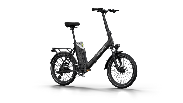 Himiway Foldable Electric Commuter Bike | Model B-3 | Length 63.8" | Battery 48V 15Ah | Range 70 Miles | 500W Hub Motor