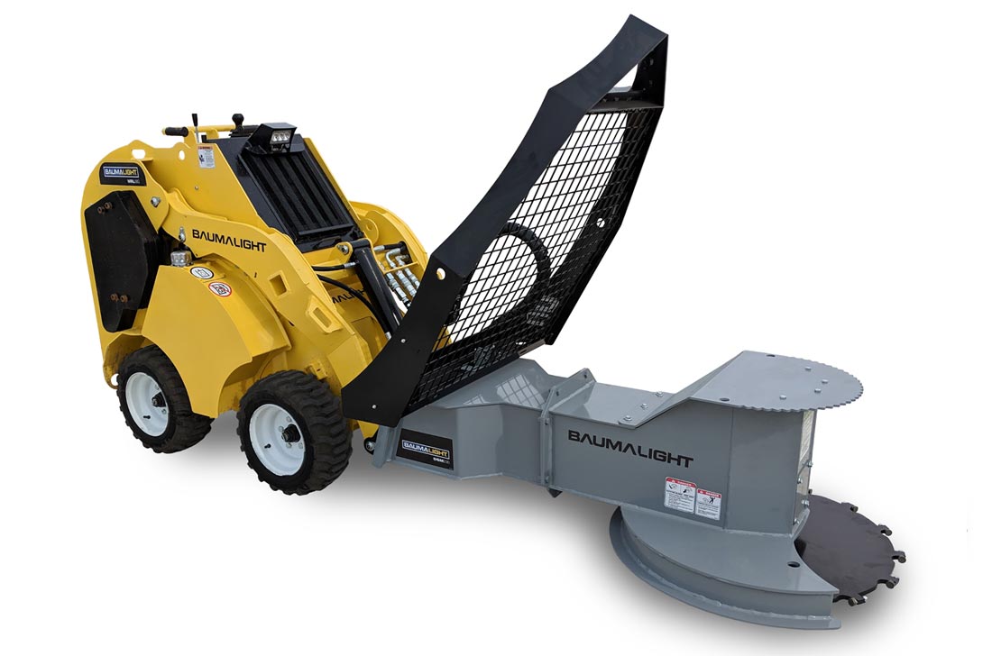 Baumalight Manual Rotation Tree Saw | Model DSM-230 & DSM-530 | Blade Diameter 30" | Hydraulic Flow Range 6 To 30 GPM | For Mini Skid Steers