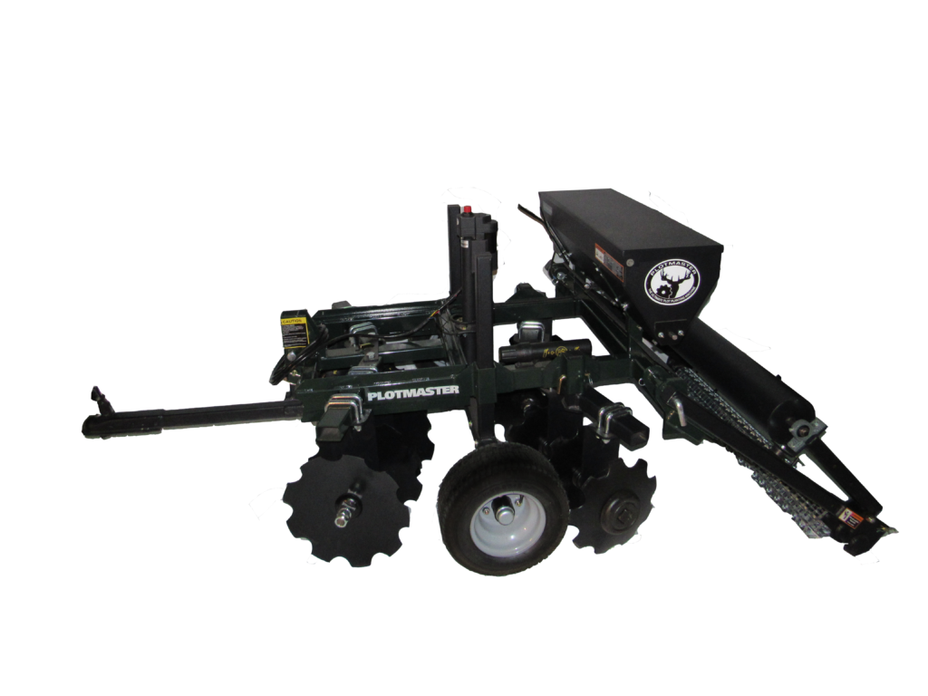 PLOTMASTER 5' Hunter 500 | with Versa Seeder | Plow, Disk, Seed, Cultipack, Drag | Single Pass Food Plot Planter | For ATV/UTVs & Compact Tractors