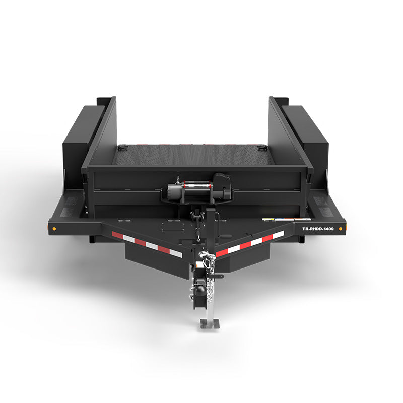Virnig Hydraulic Drop Deck Utility Trailer | Model TR Series | 75" Deck Width | 6,019 to 10,020 lb Capacity | Horsepower 25 To 50 HP | Hydraulic Flow 5 To 10 GPM | For Skid Steers & Tractors