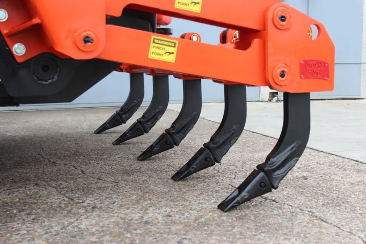 Solesbee’s | Hydraulic Rear Ripper | Models SSGR Series | Width 39" To 71" Inches | Hydraulic Flow 15 To 25 GPM | For Skid Steer