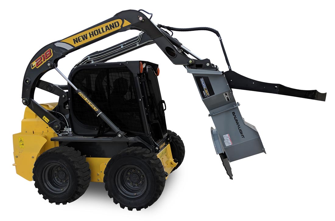 Baumalight Manual Rotation Tree Saw | Model DSM-230 & DSM-530 | Blade Diameter 30" | Hydraulic Flow Range 6 To 30 GPM | For Mini Skid Steers