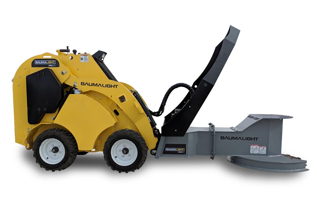 Baumalight Manual Rotation Tree Saw | Model DSM-230 & DSM-530 | Blade Diameter 30" | Hydraulic Flow Range 6 To 30 GPM | For Mini Skid Steers