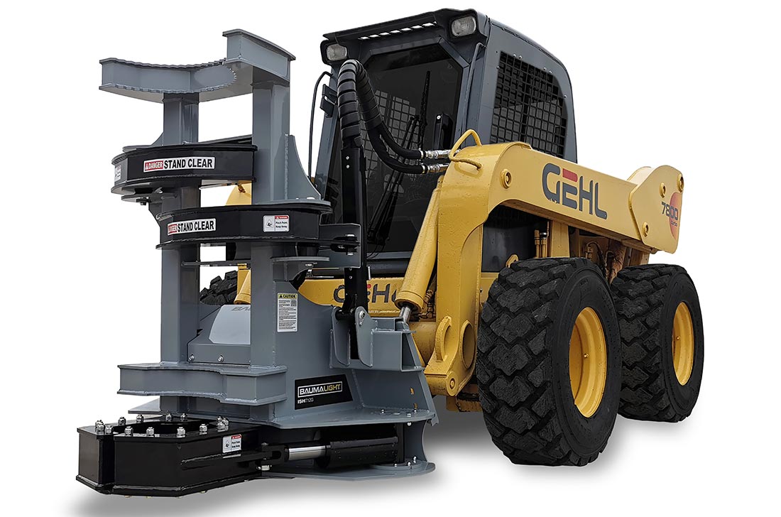 Baumalight Tree Shear With Buncher | Model ISH/ISR Series | 10"-12" Tree Size | For Skid Steer